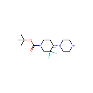 tert-butyl 3,3-difluoro-4-piperazin-1-yl-piperidine-1-carboxylate