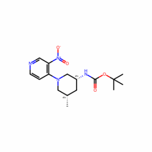 tert-butyl N-[(3R,5S)-5-methyl-1-(3-nitro-4-pyridyl)-3-piperidyl]carbamate