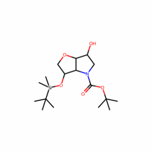 tert-Butyl 3-((tert-butyldimethylsilyl)oxy)-6-hydroxyhexahydro-4H-furo[3,2-b]pyrrole-4-carboxylate