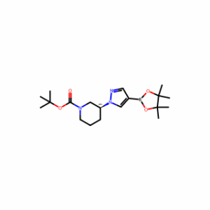 tert-butyl (3S)-3-[4-(4,4,5,5-tetramethyl-1,3,2-dioxaborolan-2-yl)pyrazol-1-yl]piperidine-1-carboxylate