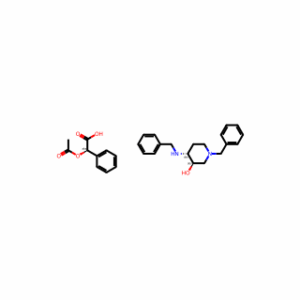 (2R)-2-acetoxy-2-phenyl-acetic acid;(3R,4R)-1-benzyl-4-(benzylamino)piperidin-3-ol