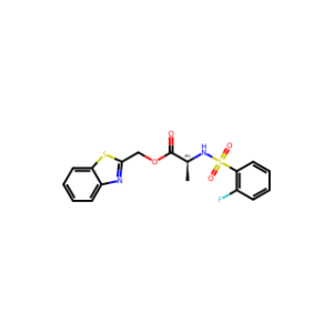 (S)-Benzo[d]thiazol-2-ylmethyl 2-(2-fluorophenylsulfonamido)propanoate