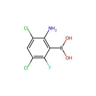 (2-amino-3,5-dichloro-6-fluoro-phenyl)boronic acid