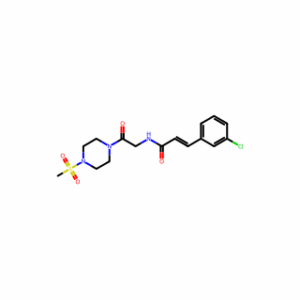 (2E)-3-(3-Chlorophenyl)-N-[2-[4-(methylsulfonyl)-1-piperazinyl]-2-oxoethyl]-2-propenamide