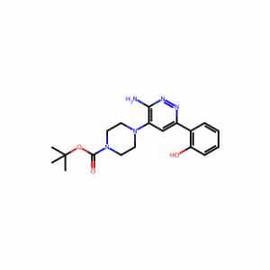 tert-butyl 4-(3-amino-6-(2-hydroxyphenyl)pyridazin-4-yl)piperazine-1-carboxylate