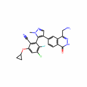 (2R)-2-(4-(4-(Aminomethyl)-1-oxo-1,2-dihydrophthalazin-6-yl)-1-methyl-1H-pyrazol-5-yl)-4-chloro-6-cyclopropoxy-3-fluorobenzonitrile