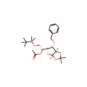 (R)-1-((3aR,5R,6S,6aR)-6-(Benzyloxy)-2,2-dimethyltetrahydrofuro[2,3-d][1,3]dioxol-5-yl)-2-((tert-butyldimethylsilyl)oxy)ethyl acetate