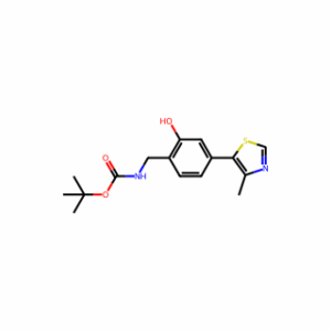 tert-Butyl (2-hydroxy-4-(4-methylthiazol-5-yl)benzyl)carbamate