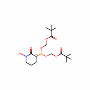 (((1-Hydroxy-2-oxopiperidin-3-yl)phosphanediyl)bis(oxy))bis(methylene) bis(2,2-dimethylpropanoate)