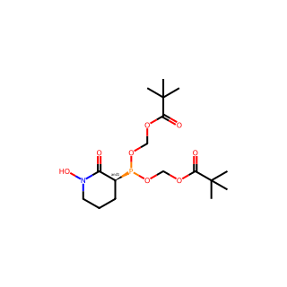 (((1-Hydroxy-2-oxopiperidin-3-yl)phosphanediyl)bis(oxy))bis(methylene) bis(2,2-dimethylpropanoate)
