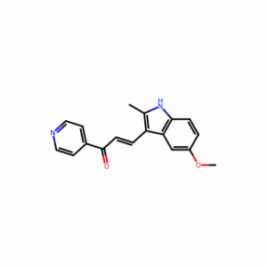 (E)-3-(5-Methoxy-2-methyl-1H-indol-3-yl)-1-(pyridin-4-yl)prop-2-en-1-one