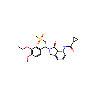 (S)-N-(2-(1-(3-Ethoxy-4-methoxyphenyl)-2-(methylsulfonyl)ethyl)-3-oxoisoindolin-4-yl)cyclopropanecarboxamide