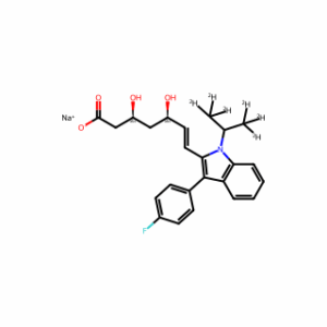 (3S,5R)-Fluvastatin-d6 (sodium)