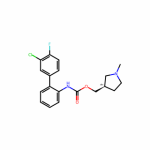 (R)-(1-Methylpyrrolidin-3-yl)methyl (3′-chloro-4′-fluoro-[1,1′-biphenyl]-2-yl)carbamate