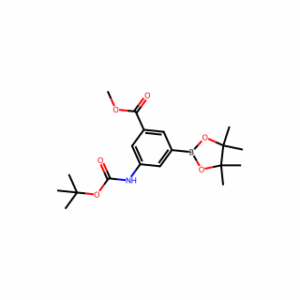 Methyl 3-((Tert-Butoxycarbonyl)Amino)-5-(4,4,5,5-Tetramethyl-1,3,2-Dioxaborolan-2-Yl)Benzoate
