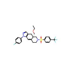 (S)-4A-(ethoxymethyl)-1-(4-fluorophenyl)-6-((4-(trifluoromethyl)phenyl)sulfonyl)-4,4a,5,6,7,8-hexahydro-1H-pyrazolo[3,4-g]isoquinoline