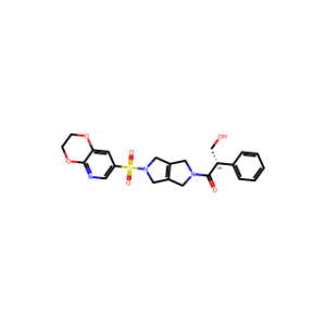 (S)-1-(5-((2,3-Dihydro-[1,4]dioxino[2,3-b]pyridin-7-yl)sulfonyl)-3,4,5,6-tetrahydropyrrolo[3,4-c]pyrrol-2(1H)-yl)-3-hydroxy-2-phenylpropan-1-one