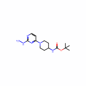 tert-Butyl (1-(2-hydrazineylpyrimidin-4-yl)piperidin-4-yl)carbamate
