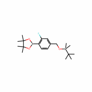 tert-Butyl((3-fluoro-4-(4,4,5,5-tetramethyl-1,3,2-dioxaborolan-2-yl)benzyl)oxy)dimethylsilane