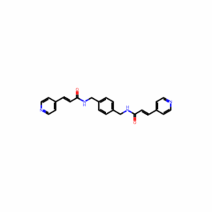 (2E,2′E)-N,N′-(1,4-Phenylenebis(methylene))bis(3-(pyridin-4-yl)acrylamide)