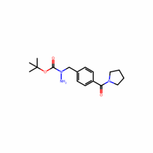 tert-Butyl 1-(4-(pyrrolidine-1-carbonyl)benzyl)hydrazinecarboxylate