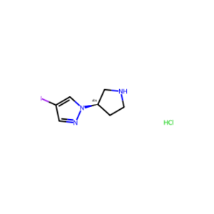(R)-4-Iodo-1-(pyrrolidin-3-yl)-1H-pyrazole hydrochloride