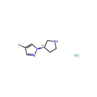 (R)-4-Iodo-1-(pyrrolidin-3-yl)-1H-pyrazole hydrochloride