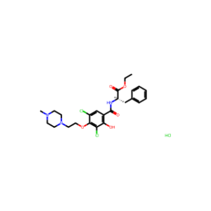 (S)-Ethyl 2-(3,5-dichloro-2-hydroxy-4-(2-(4-methylpiperazin-1-yl)ethoxy)benzamido)-3-phenylpropanoate hydrochloride