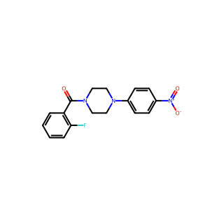 (2-Fluorophenyl)(4-(4-nitrophenyl)piperazin-1-yl)methanone