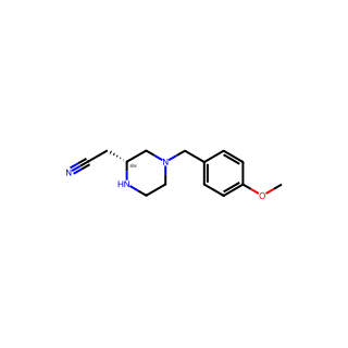 (R)-2-(4-(4-Methoxybenzyl)piperazin-2-yl)acetonitrile