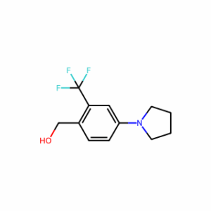 (4-(Pyrrolidin-1-yl)-2-(trifluoromethyl)phenyl)methanol