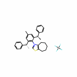 (CDU-NHC-01)3-(4-Methyl-2,6-bis((R)-1-phenylethyl)phenyl)-5,6,7,8-tetrahydro-4H-cyclohepta[d]thiazol-3-ium tetrafluoroborate