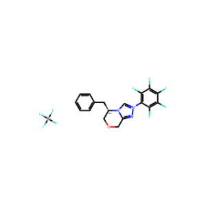 (R)-5-Benzyl-2-(perfluorophenyl)-5,6-dihydro-8H-[1,2,4]triazolo[3,4-c][1,4]oxazin-2-ium tetrafluoroborate