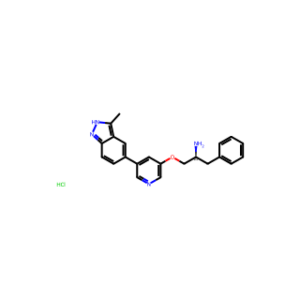 (S)-1-((5-(3-Methyl-2H-indazol-5-yl)pyridin-3-yl)oxy)-3-phenylpropan-2-amine hydrochloride