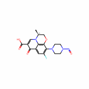 (3S)-9-Fluoro-2,3-dihydro-3-methyl-10-(4-nitroso-1-piperazinyl)-7-oxo-7H-pyrido[1,2,3-de]-1,4-benzoxazine-6-carboxylic Acid