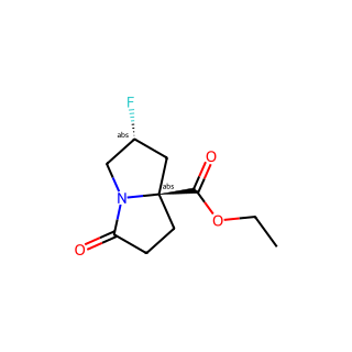 (2R,7aS)-Ethyl 2-fluoro-5-oxohexahydro-1H-pyrrolizine-7a-carboxylate