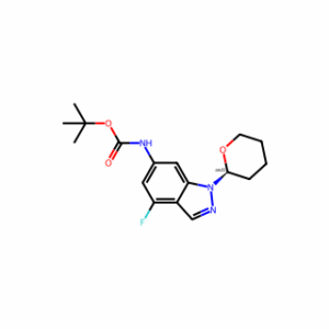 tert-butyl N-(4-fluoro-1-tetrahydropyran-2-yl-indazol-6-yl)carbamate