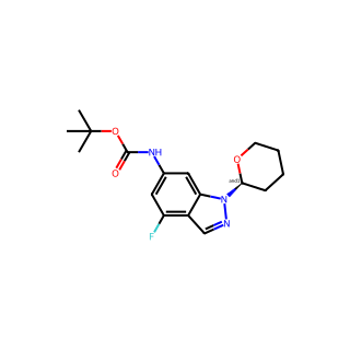 tert-butyl N-(4-fluoro-1-tetrahydropyran-2-yl-indazol-6-yl)carbamate