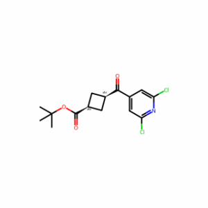 tert-butyl cis-3-(2,6-dichloropyridine-4-carbonyl)cyclobutanecarboxylate