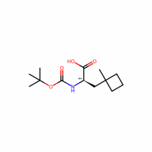 (R)-2-((tert-Butoxycarbonyl)amino)-3-(1-methylcyclobutyl)propanoic acid