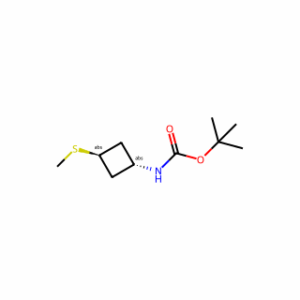 tert-butyl trans-N-(3-methylsulfanylcyclobutyl)carbamate