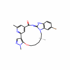 (18R)-14-Bromo-18,19,20,21-tetrahydro-1,6,18-trimethyl-1H,10H-4,8-metheno-17H-pyrazolo[3′,4′:2,3][1,5,10,12]oxatriazacycloheptadecino[12,11-a]benzimidazol-9-one