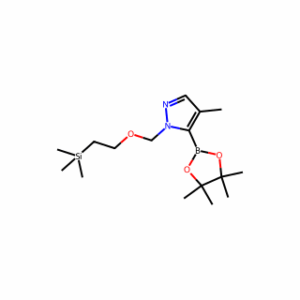 trimethyl-[2-[[4-methyl-5-(4,4,5,5-tetramethyl-1,3,2-dioxaborolan-2-yl)pyrazol-1-yl]methoxy]ethyl]silane