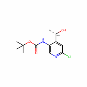 tert-butyl N-[6-chloro-4-(1-hydroxyethyl)-3-pyridyl]carbamate
