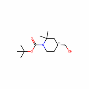 tert-butyl (4R)-4-(hydroxymethyl)-2,2-dimethyl-piperidine-1-carboxylate