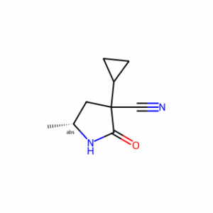 (5R)-3-cyclopropyl-5-methyl-2-oxo-pyrrolidine-3-carbonitrile