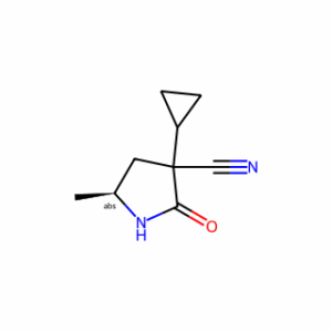 (5S)-3-cyclopropyl-5-methyl-2-oxo-pyrrolidine-3-carbonitrile