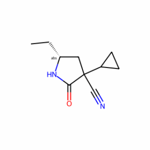 (5R)-3-cyclopropyl-5-ethyl-2-oxo-pyrrolidine-3-carbonitrile