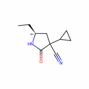 (5S)-3-cyclopropyl-5-ethyl-2-oxo-pyrrolidine-3-carbonitrile