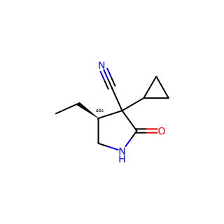 (4S)-3-cyclopropyl-4-ethyl-2-oxo-pyrrolidine-3-carbonitrile